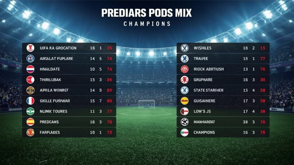 Prediksi Mix Parlay Akurat Liga Champions Pertengahan Pekan